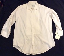 Vintage After Six Pleated Tuxedo Shirt 1970s From Western Costume Co. 16-30