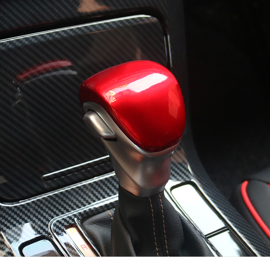 Gloss Red interior Car Gear Shift Knob Cover Head Trim For Kia Seltos