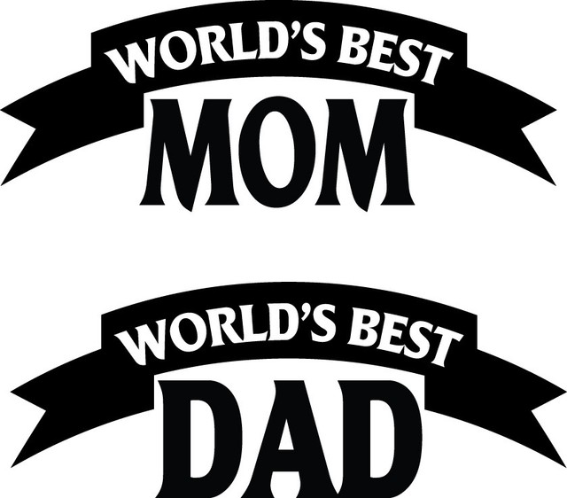 World's Best Mom Dad Decal Window Bumper Sticker Car Decor Greatest Parents Love eBay