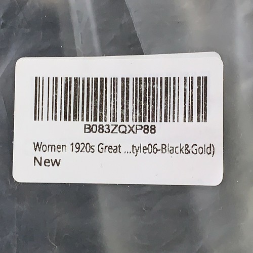 Women's Small Black Gold Sequin Fringe Flapper Dress & Accessory Set 9 Pieces - Picture 2 of 11