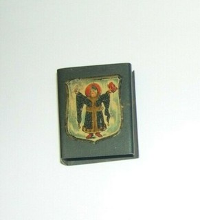 Vintage Match Safe Cover Robed Youth Marking for Munich Germany