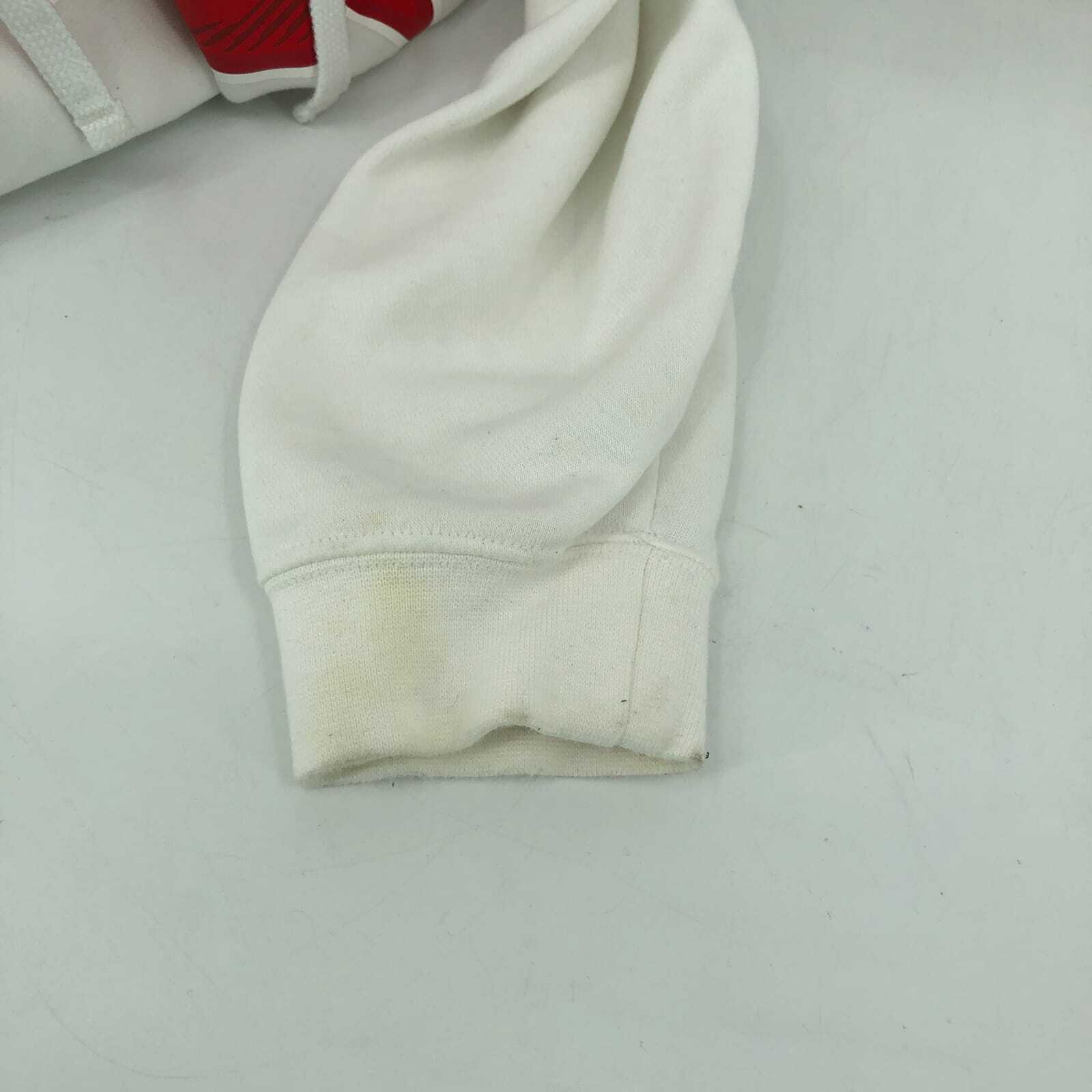 Nike White & Red Basic Pullover Sweatshirt | Long… - image 4