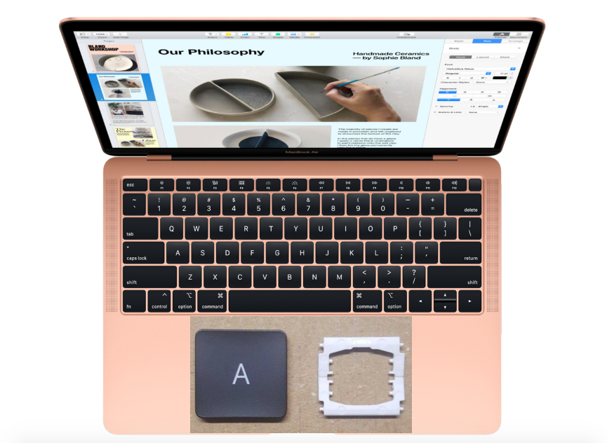 Retina MacBook Air 2018 to 2019 A1932 genuine replacement keys
