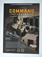 2015 Sig Sauer Electro Optics Tango6 Rifle Scope Official Promo  Vintage Mag Ad