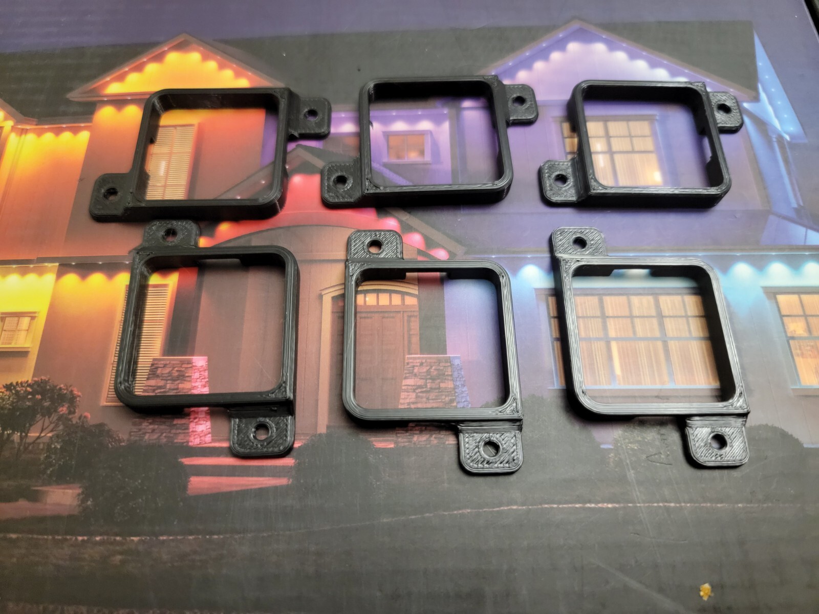 Govee Permanent Outdoor Lights Mount Bracket for 200ft Elites 2 Pack Black