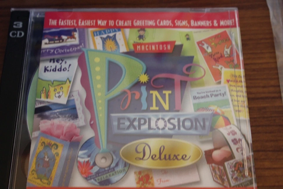 Print Explosion Deluxe Software For MAC Custom Design Cards Signs Banners & More - Image 4 of 4