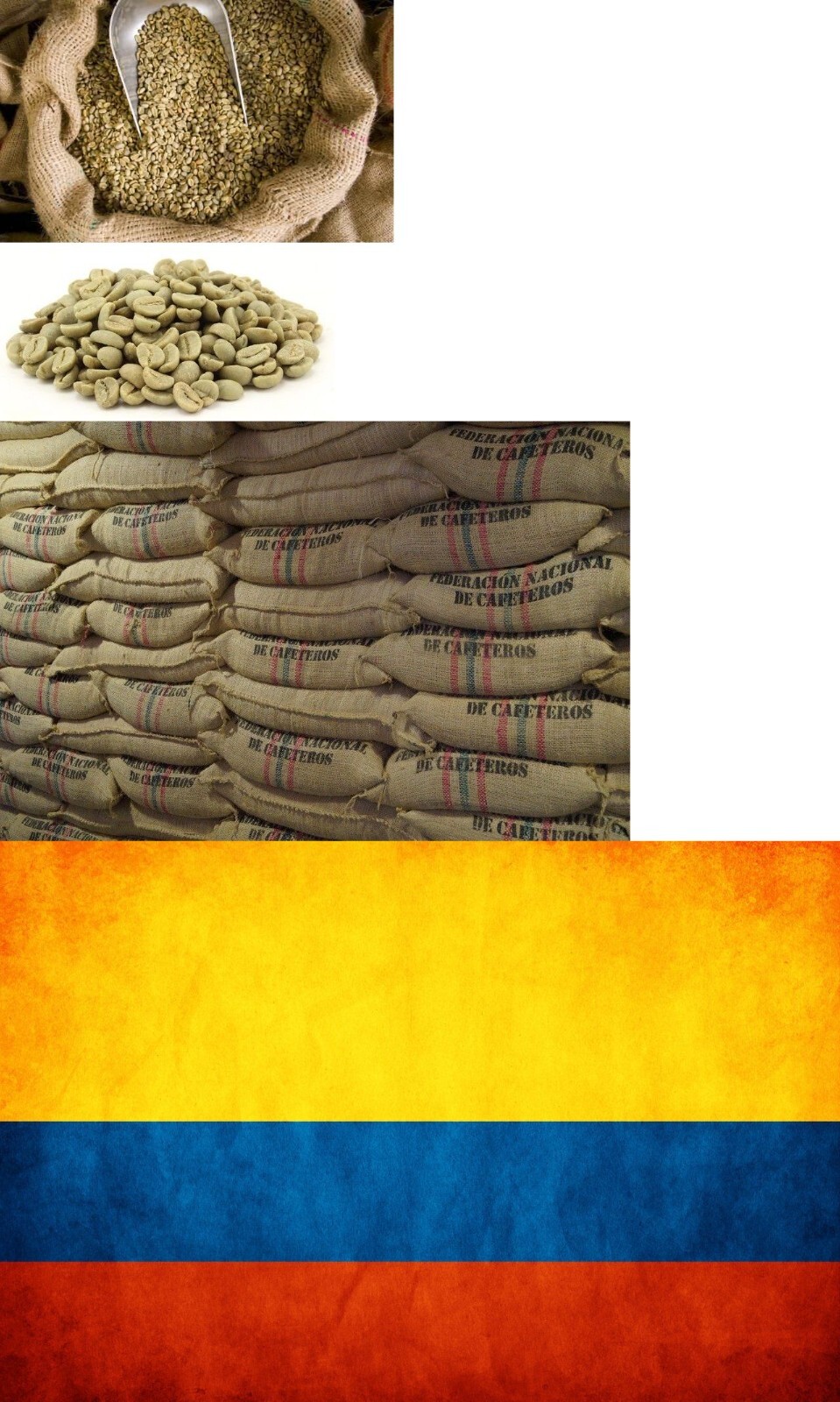 Colombian Supremo Coffee Green Bean / Unroasted/ 5 LBS Bulk