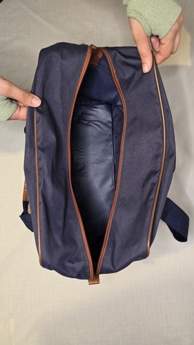 Mens Small Carry On Travel Bag, Unbranded, stylish, Blue And Brown. - Picture 5 of 14