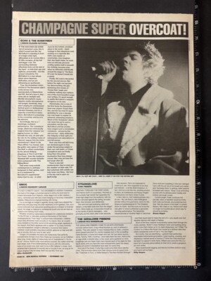 ECHO & THE BUNNYMEN - LONDON KILBURN 1997 15X11''' NME MAGAZINE REVIEW L415