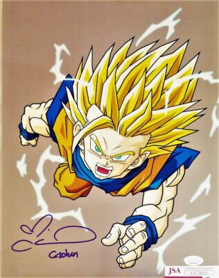 COLLEEN CLINKENBEARD SIGNED METALLIC 11x14 PHOTO GOHAN DRAGON BALL