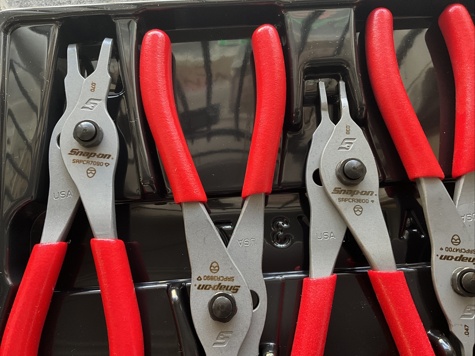 Snap On 5 Piece Snap Ring Pliers Set, Tray. PAKLD204 eBay