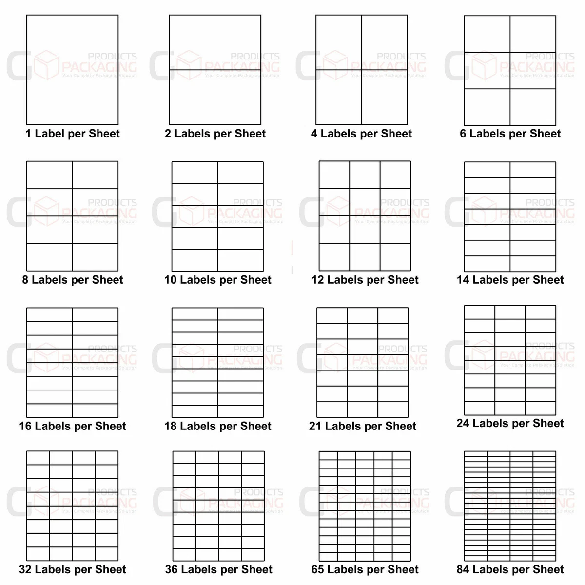 A4 Sticker Label Paper Laser Printer