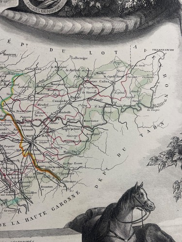 Tarn-Et-Garonne Occitanie Department In 1850 Languedoc France - Picture 9 of 15