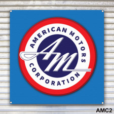 AMC American Motors Banner Sign Wall Art