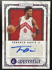 2020-21 Panini Chronicles #APR-TDV Terence Davis II Purple Auto #/25 Raptors