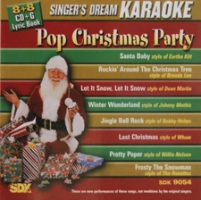 Karaoke CD+G Pop Christmas Party SDK-9054 New In Jewel Case W/Background Tracks