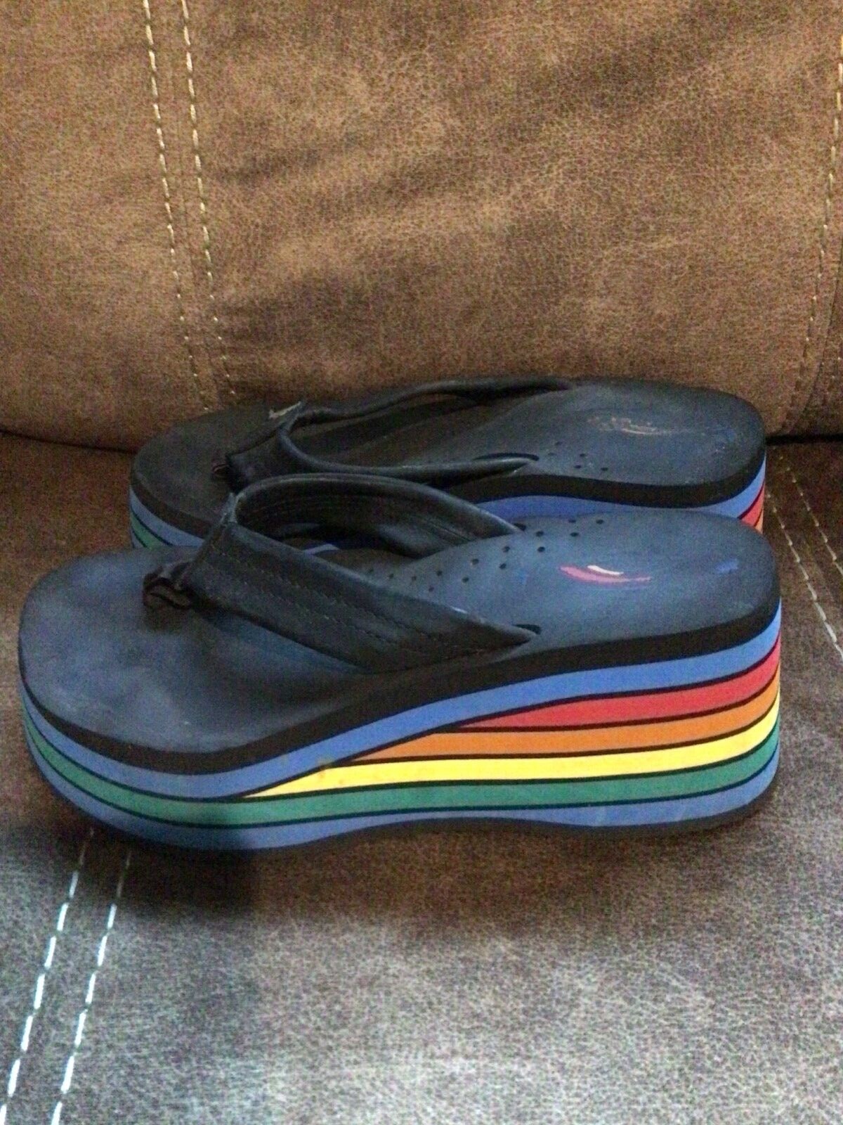 Women's Rainbow Sandals Six Layer Classic Wedge Sanda… Gem