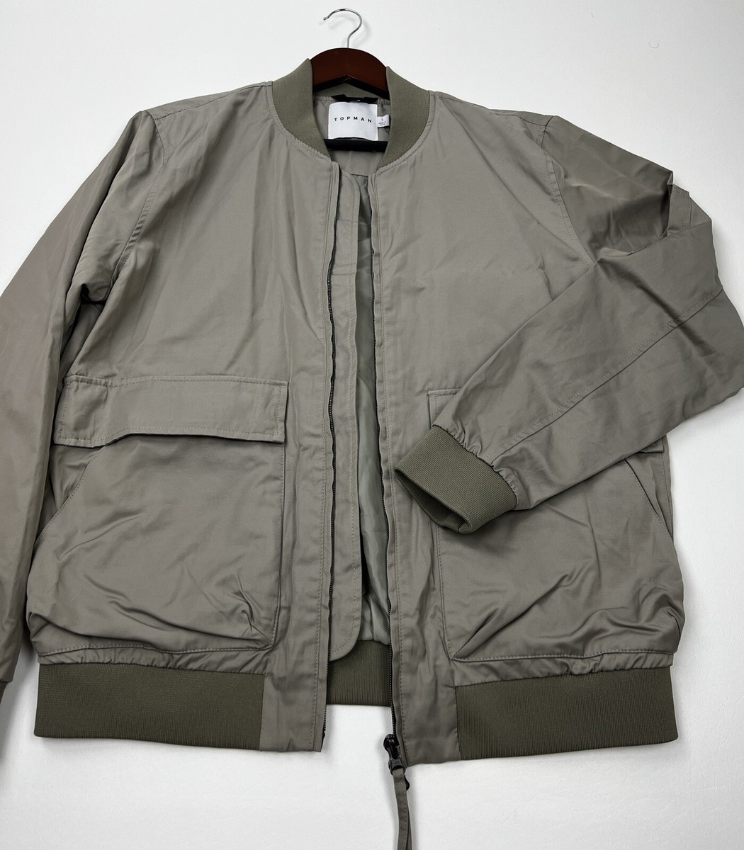 260 TOPMAN Polyester-Cotton Bomber Jacket Size L