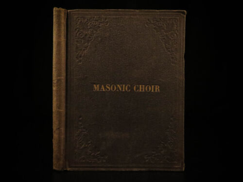 1864 Masonic Choir Sheet Music Hymns Quartet Freemasonry Civil War Military - Picture 1 of 11