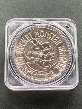 Nidoking NO.034 Pokémon Battle Coin Medal 1997 Japan Pokemon Nintendo Silver