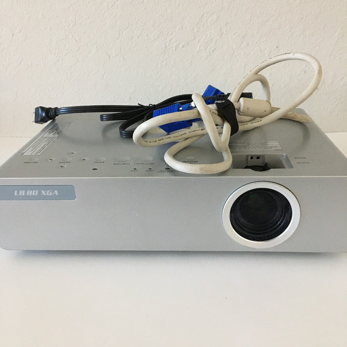 Panasonic PT-LB75 LCD Projector 1362 Hours with Cords - No Remote 