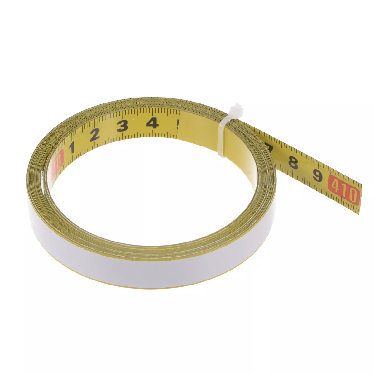 Adhesive Tape Measure 400cm Metric Left to Right Read Steel Sticky Ruler, Yellow | Harfington