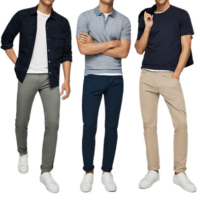 Herren Hose Five Pocket Jeans Slim Fit Baumwolle leicht Stretch VEQUE