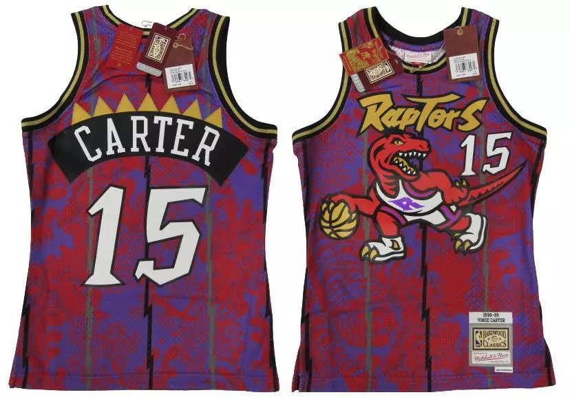 Mitchell & Ness Toronto Raptors #15 Vince Carter purple Swingman