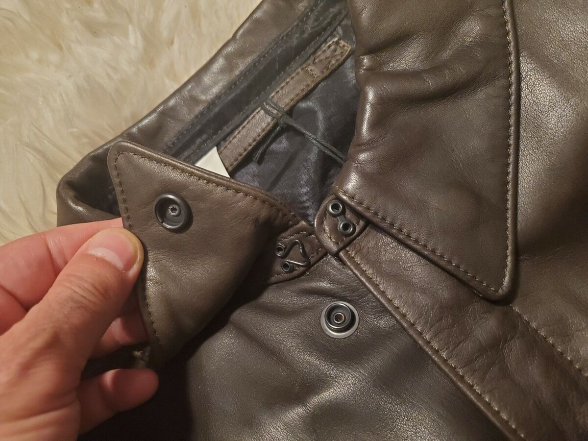 NWT N.HOOLYWOOD HARD WEARING LEATHER BOMBER JACKET 42 40 L NWT N.HOOLYWOOD HARD WEARING LEATHER BOMBER JACKET 42 40 L