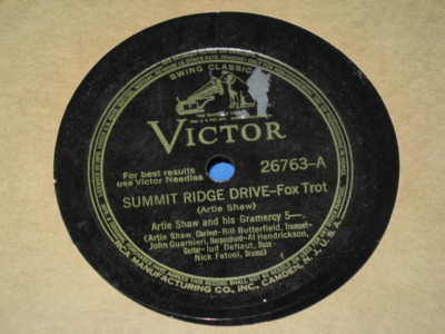 Artie Shaw : Summit Ridge Drive : Cross Your Heart : Rca Victor 22763