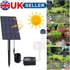 Solar Pond Oxygenator 2.5W Plug-in Solar Oxygen Pump with Pipe Air Bubble Stones