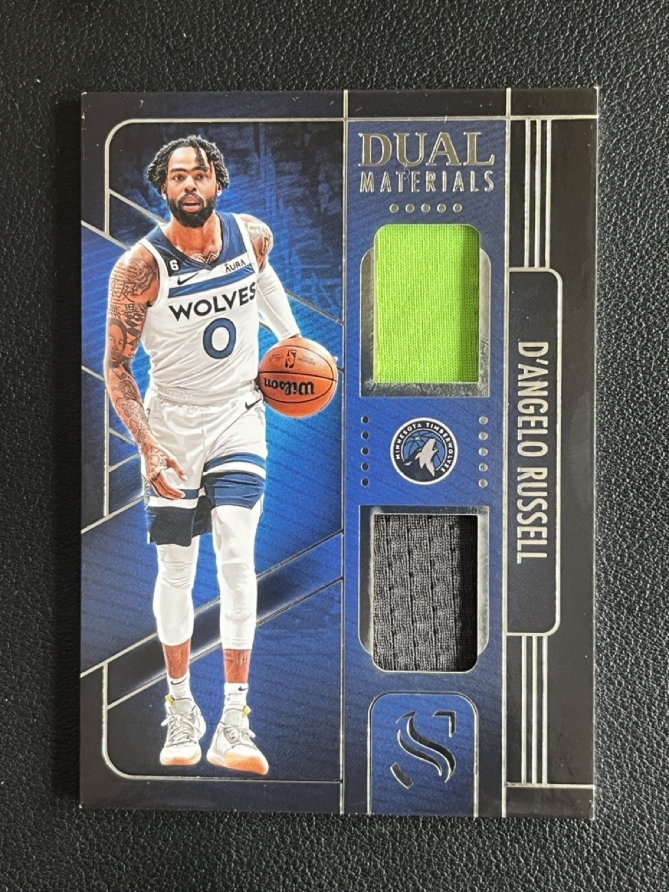 D'Angelo Russell 2024-25 Panini Silhouette Dual Materials Jersey #DMA-DAR