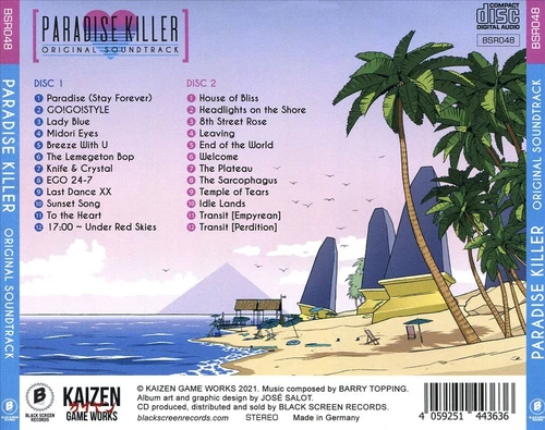 PARADISE KILLER [ORIGINAL SOUNDTRACK] [9/17] NEW CD