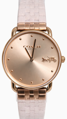 COACH Bracelet Watch Rose Gold w Box Like New! Coach New York Silver Dial Rose Gold Stainless Steel Strap  main image 4