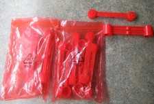 "12" NEW AUTOWORLD RED SUPPORT BEAMS HO SLOT CAR TRACK
