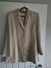 Viyella Beige Vintage Single Button Blazer Size 12