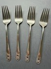 International  Sterling Silver Salad Forks - Set of 4 - Spring Glory - 159 grams