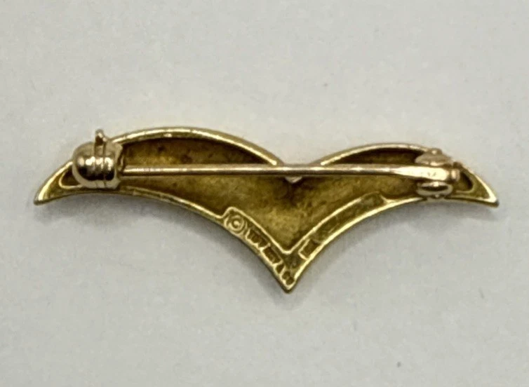 Broche prendedor de gaviota pequeño vintage de oro amarillo de 18 quilates de 3,1 g de Tiffany & Co. Foto 4 de 4
