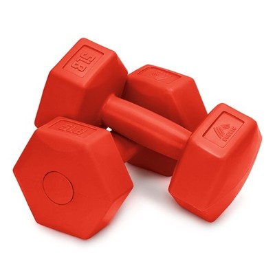 5LB Hex Dumbbell Set - Vinyl-Coated Weights for Upper Body Toning, Travel