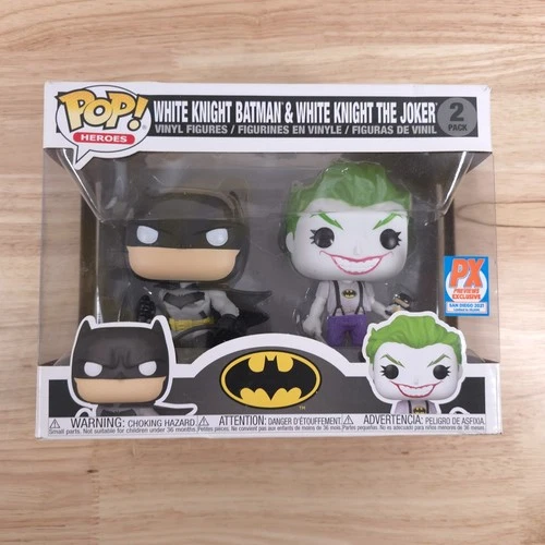 Funko White Knight Batman The Joker 2 Pop! Vinyl DC Universe Box Damage
