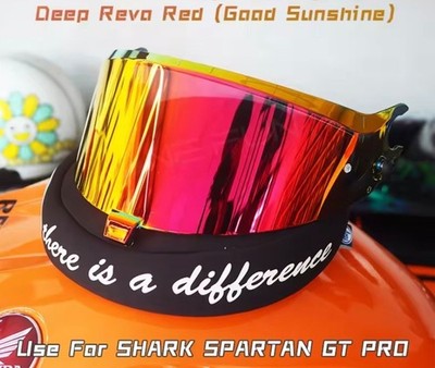 Shark Spartan GT Pro / Spartan RS visor lens red gold shield
