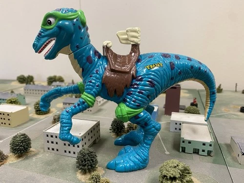Vintage Cave April’s Radical Raptor Dino Complete Saddle 1994 Ninja Turtles TMNT