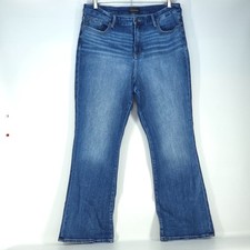 Buckle Black Fit No 75 Tailored Bootcut Jeans Women's 36x32 Faded Whiskered Wash