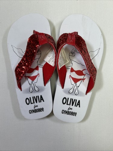 Gymboree Girls Swimsuit Olivia Pig (3) Piece Lot Red White Size 4 5 NWT - Picture 9 of 13