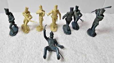 Vintage Airfix 1/32 Napoleonic French Imperial Guard Toy Soldiers Lot 9 Plastic