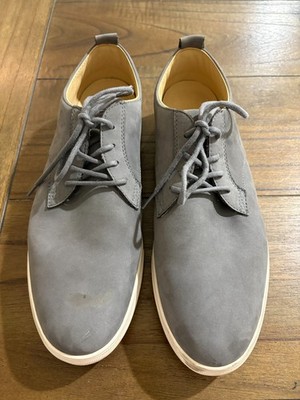 CLAE LOS ANGELES GRAY HERITAGE LEATHER LACE-UP LOAFER COMFORT ATHLETIC US 13