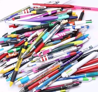 Lot of 50 Mystery Pens Bulk Assorted Smooth Writing Surprise Box Office School 