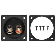 2 Inch Speaker Box Terminal Cup, 2-Ways Subwoofer Plug Connector,Black
