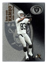 2001 E-X Football Card #123 Ken-Yon Rambo/1500 Rookie. rookie card picture