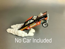 Hot Wheels Mercurio Ciclón Gasser Wheelie Burnout Exhibición Escultura, Sin Coche